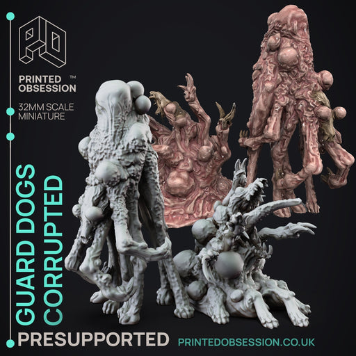 Corrupted Guard Dogs | The Lady of Pox | Fantasy Miniature | Printed Obsession TabletopXtra