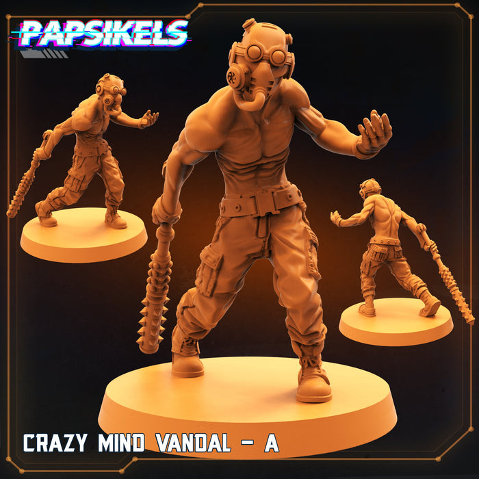 Crazy Mind Vandal A | Droids Vs Crazy | Sci-Fi Miniature | Papsikels TabletopXtra