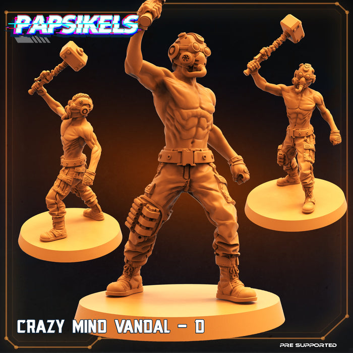 Crazy Mind Vandal D | Droids Vs Crazy | Sci-Fi Miniature | Papsikels TabletopXtra