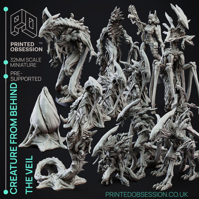 Creatures From Behind the Veil Miniatures (Full Set) | Fantasy Miniature | Printed Obsession TabletopXtra
