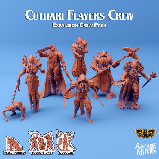 Culthari Flayers Crew (Expansion) | Skies of Sordane | Fantasy Miniature | Arcane Minis TabletopXtra