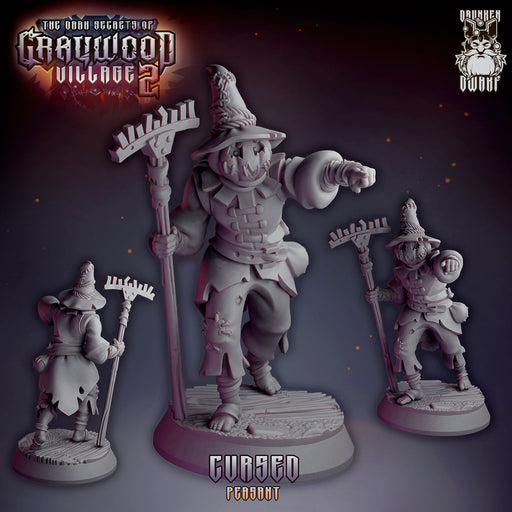 Cursed Peasant | Graywood Village 2 | Fantasy Miniature | Drunken Dwarf TabletopXtra