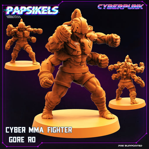 Cyber MMA Fighter Gore Ro | Cyberpunk | Sci-Fi Miniature | Papsikels TabletopXtra