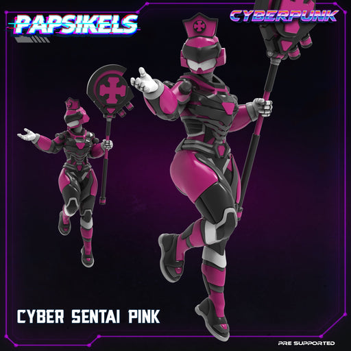 Cyber Sentai Pink | Law Upholders Vol 2 | Sci-Fi Miniature | Papsikels TabletopXtra
