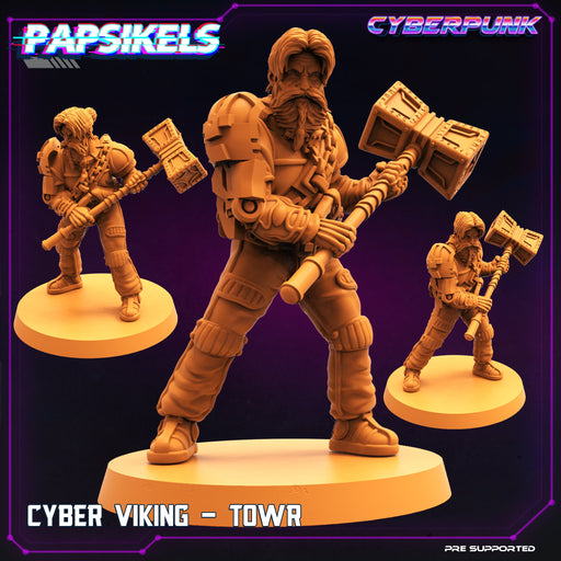 Cyber Viking Towr | Law Upholders Vol 2 | Sci-Fi Miniature | Papsikels TabletopXtra