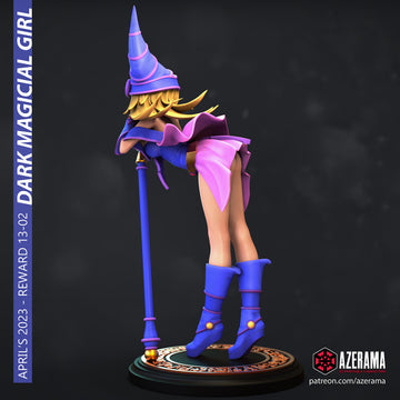 Dark Magical Girl | Pin-Up Miniature Statue | Azerama