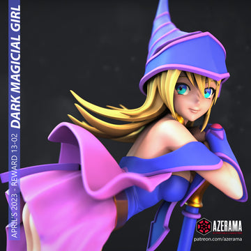 Dark Magical Girl | Pin-Up Miniature Statue | Azerama