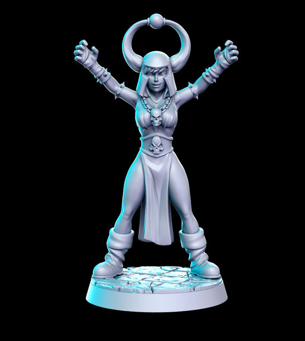 Dark Sorceress | Heroine's Quest | Fantasy Miniature | RN Estudio TabletopXtra