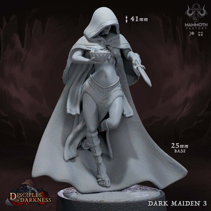 Dark Maiden C | Disciples of Darkness | Fantasy Miniature | Mammoth Factory