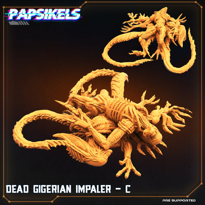 Dead Gigerian Miniatures | Skull Hunters V Space Rambutan | Sci-Fi Miniature | Papsikels TabletopXtra