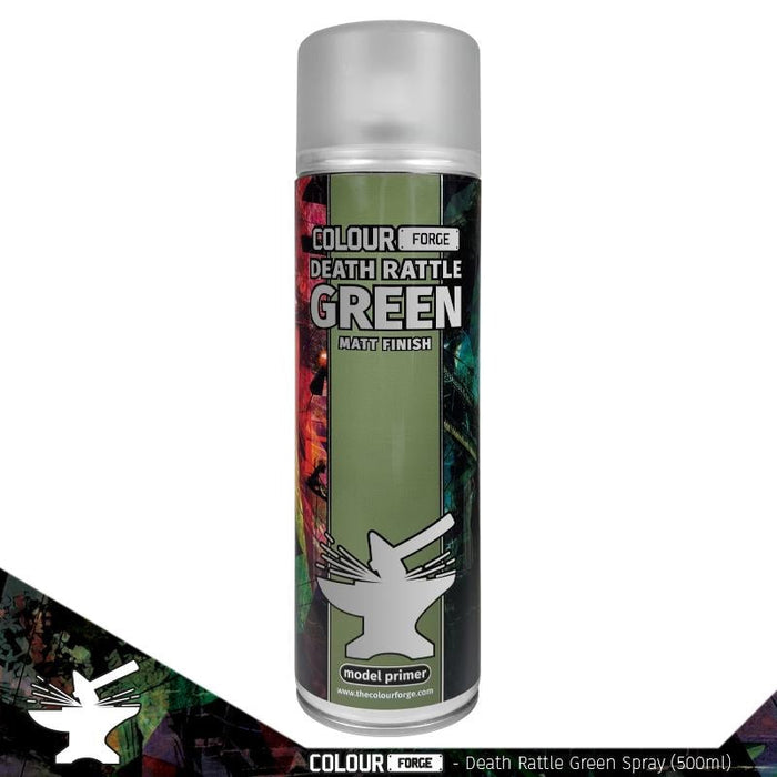 Death Rattle Green | Colour Forge | Matt Spray Primer TabletopXtra