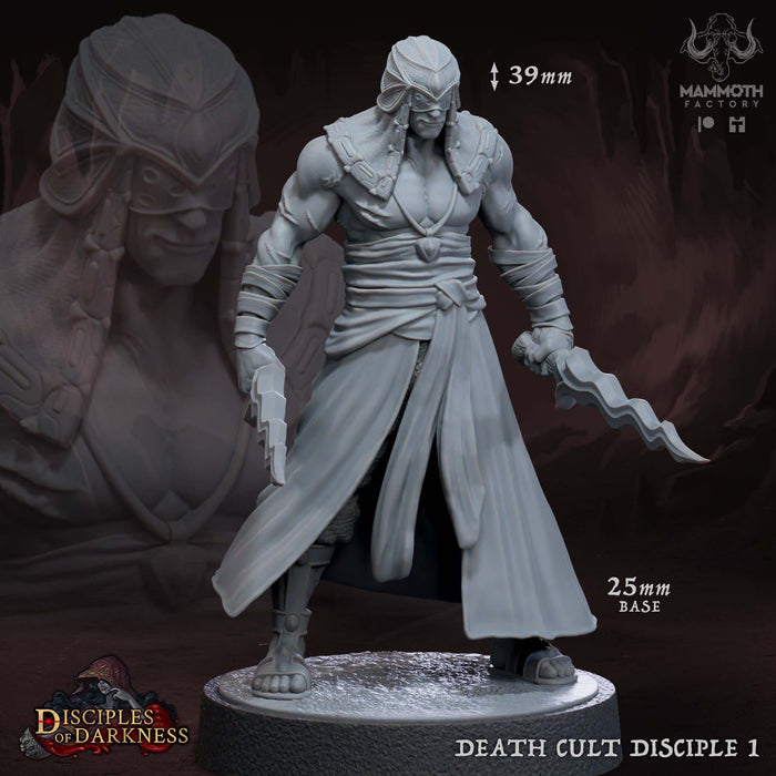 Death Cult Disciple A | Disciples of Darkness | Fantasy Miniature | Mammoth Factory