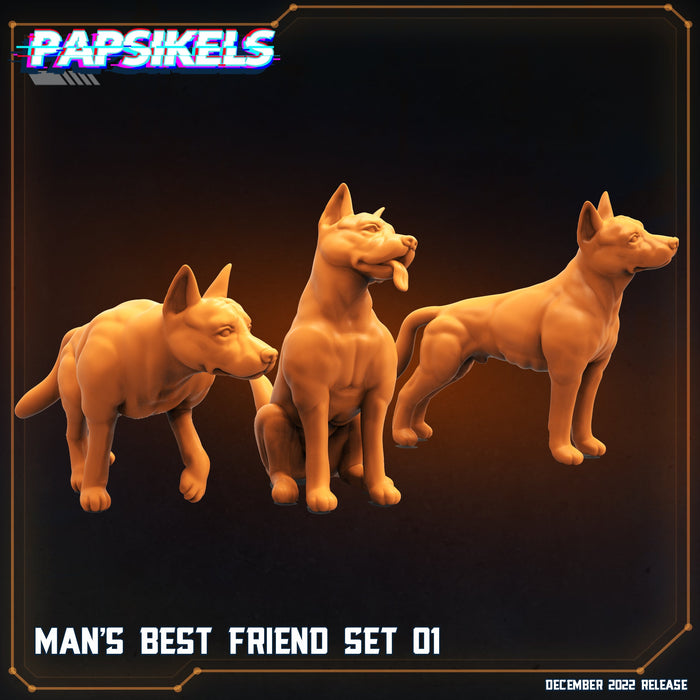 Dog Mans Best Friend Miniatures | The Resistance | Sci-Fi Miniature | Papsikels TabletopXtra