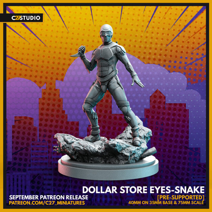 Dollar Store Eyes-Snake | Heroes | Sci-Fi Miniature | C27 Studio TabletopXtra
