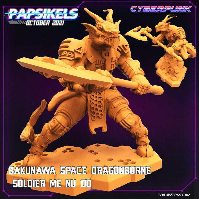 Dragonborne Soldier Me Nu Do | Bukunawa | Sci-Fi Miniature | Papsikels TabletopXtra