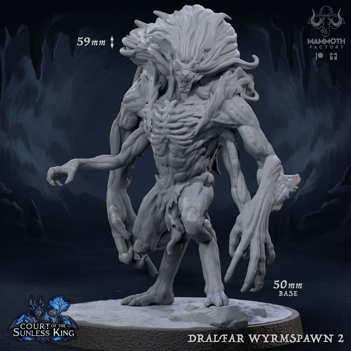 Dralfar Wyrmspawn 2 | Court of the Sunless King | Fantasy Miniature | Mammoth Factory