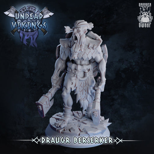 Draugr Berserker | Undead Vikings | Fantasy Miniature | Drunken Dwarf TabletopXtra
