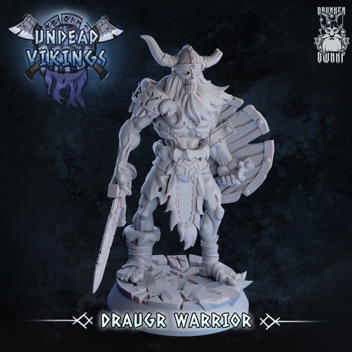 Draugr Warrior | Undead Vikings | Fantasy Miniature | Drunken Dwarf TabletopXtra