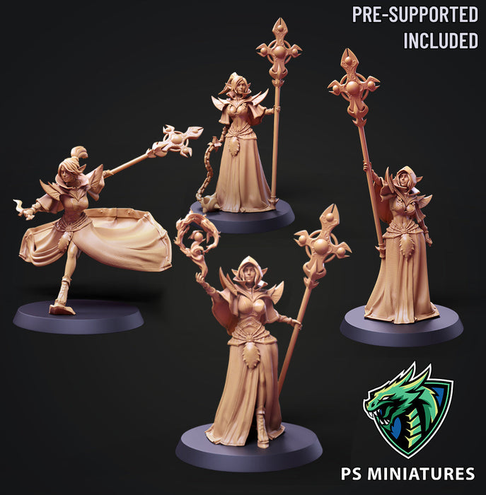 Drow Cleric Miniatures (Full Set) | Fantasy Miniature | PS Miniatures TabletopXtra