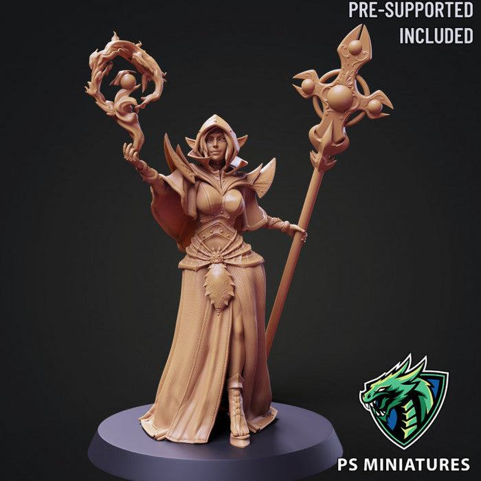 Drow Cleric Pose 1 | Drow Clerics | Fantasy Miniature | PS Miniatures TabletopXtra