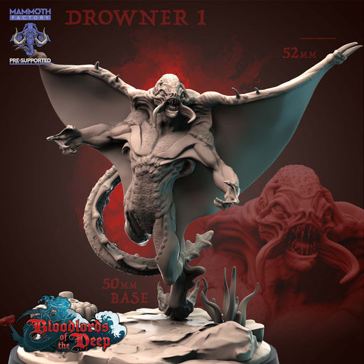 Drowner A | Blood Lords of the Deep | Fantasy Miniature | Mammoth Factory TabletopXtra