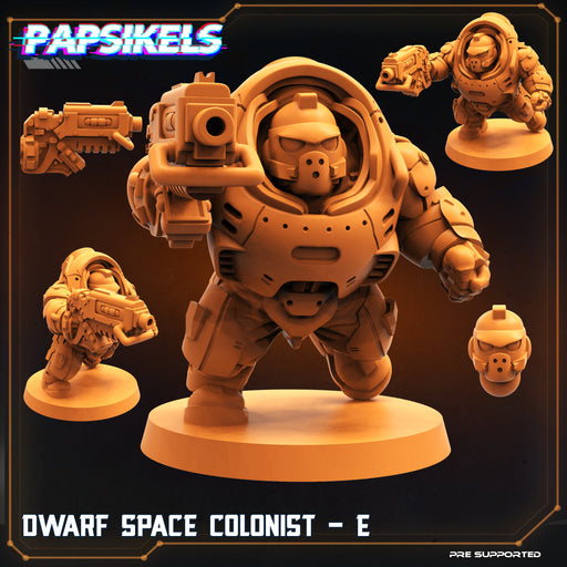 Dwarf Space Colonist E | Skull Hunters V Space Rambutan | Sci-Fi Miniature | Papsikels TabletopXtra