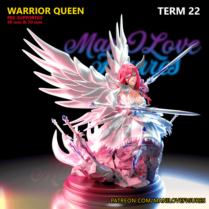 Warrior Queen | Term 22 | Pin-Up Statue Fan Art Miniature Unpainted | Man I Love Figures