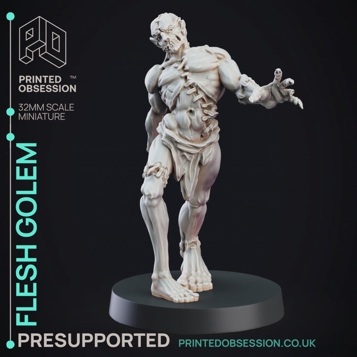 Flesh Golem | Construct | Fantasy Miniature | Printed Obsession TabletopXtra