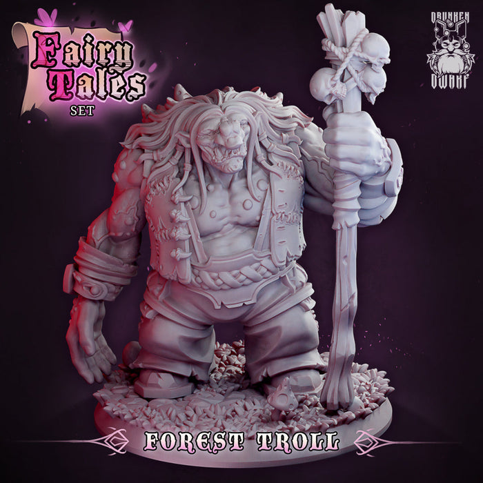 Forest Troll | Fairy Tales | Fantasy Miniature | Drunken Dwarf TabletopXtra