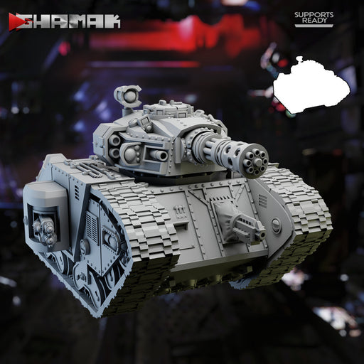 Gatling Iron Curtain Tank | First Born | Fantasy Miniature | Ghamak TabletopXtra