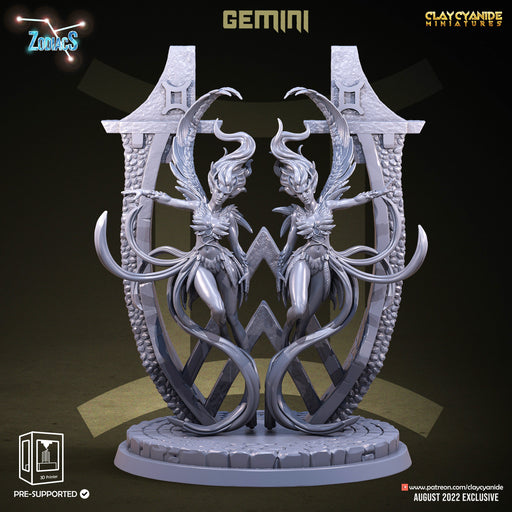 Gemini | Zodiacs | Fantasy Miniature | Clay Cyanide TabletopXtra