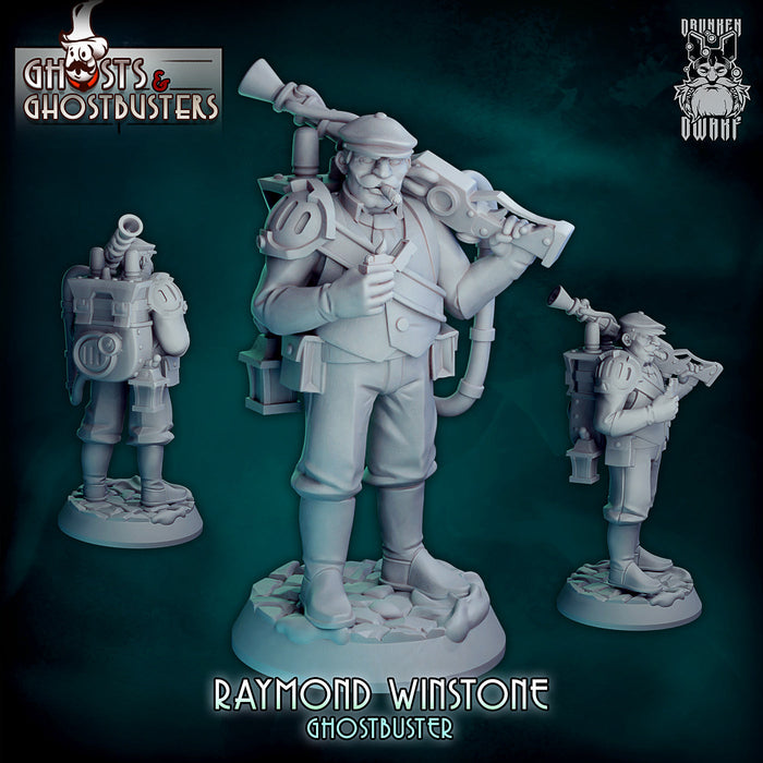 Ghostbuster Raymond Winstone | Ghosts & Ghostbusters | Fantasy Miniature | Drunken Dwarf TabletopXtra