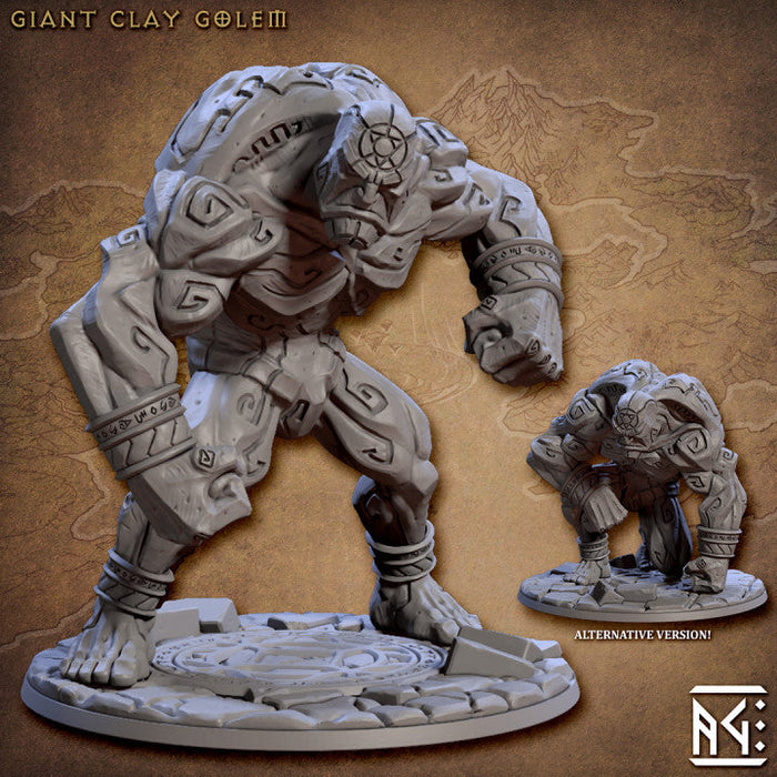 Giant Clay Golem Miniatures | Arcanist Guild | Fantasy Miniature | Artisan Guild TabletopXtra