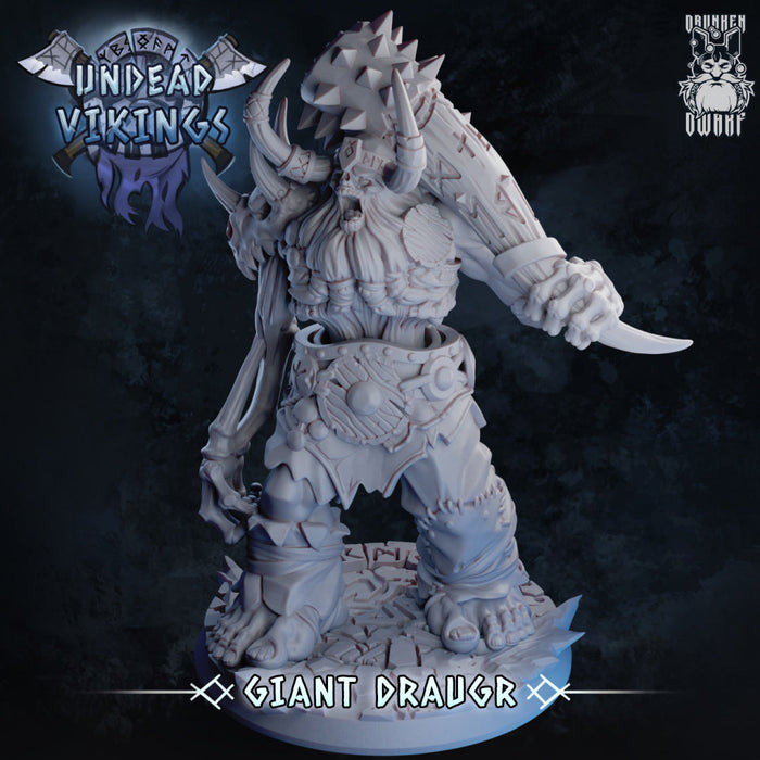 Giant Draugr | Undead Vikings | Fantasy Miniature | Drunken Dwarf TabletopXtra