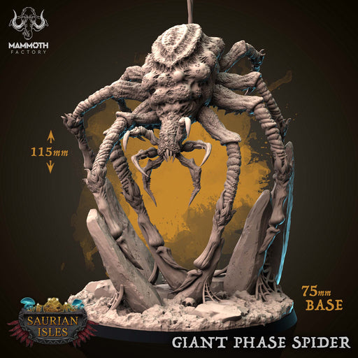 Giant Phase Spider | Saurian Isle | Fantasy Miniature | Mammoth Factory TabletopXtra
