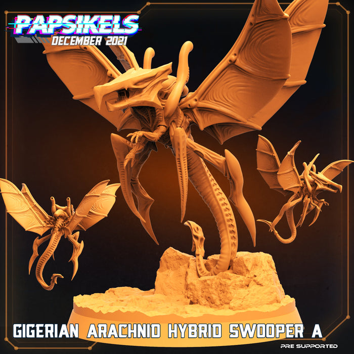 Gigerian Arachnid Hybrid Swooper A | Dropship Troopers | Sci-Fi Miniature | Papsikels TabletopXtra