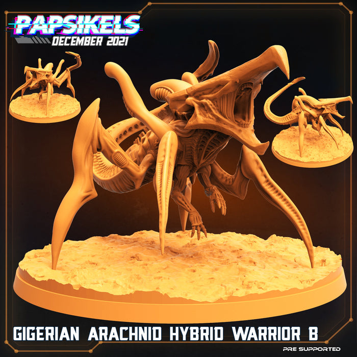 Gigerian Arachnid Hybrid Warrior B | Dropship Troopers | Sci-Fi Miniature | Papsikels TabletopXtra