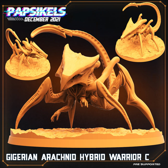 Gigerian Arachnid Hybrid Warrior Miniatures | Dropship Troopers | Sci-Fi Miniature | Papsikels TabletopXtra