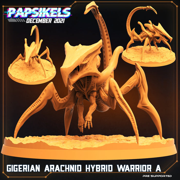 Gigerian Arachnid Hybrid Warrior Miniatures | Dropship Troopers | Sci-Fi Miniature | Papsikels TabletopXtra
