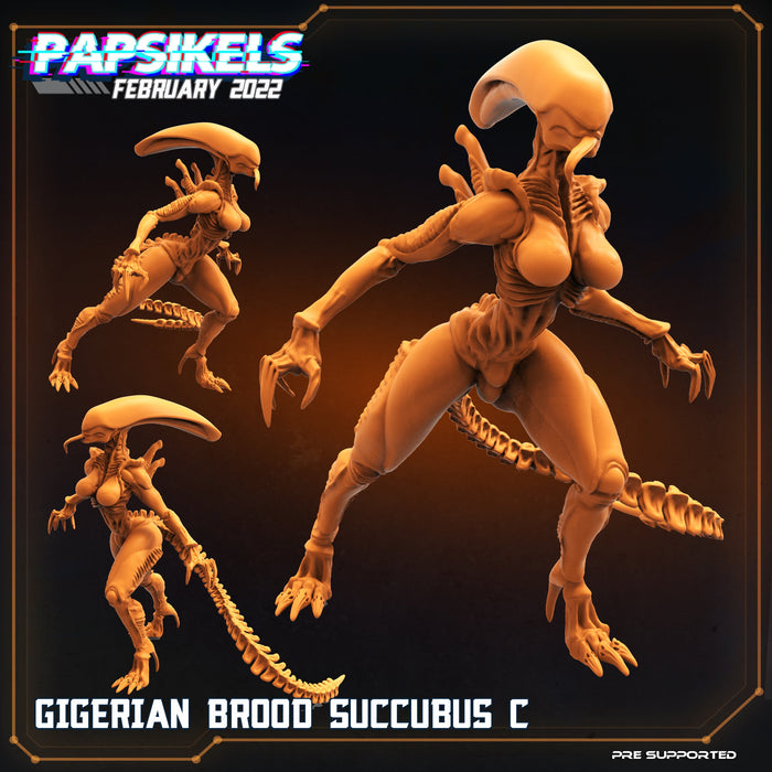 Gigerian Brood Succubus C | Aliens Vs Skull Hunters | Sci-Fi Miniature | Papsikels TabletopXtra