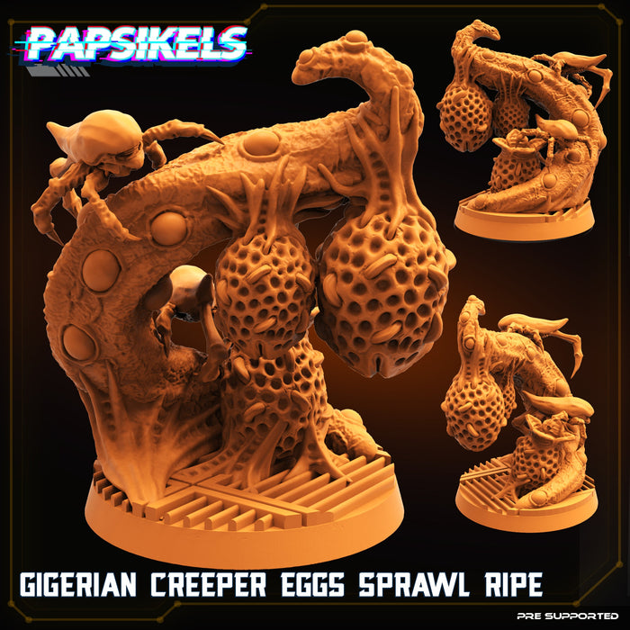 Gigerian Creeper Eggs Sprawl Pipe | Sci-Fi Specials | Sci-Fi Miniature | Papsikels TabletopXtra