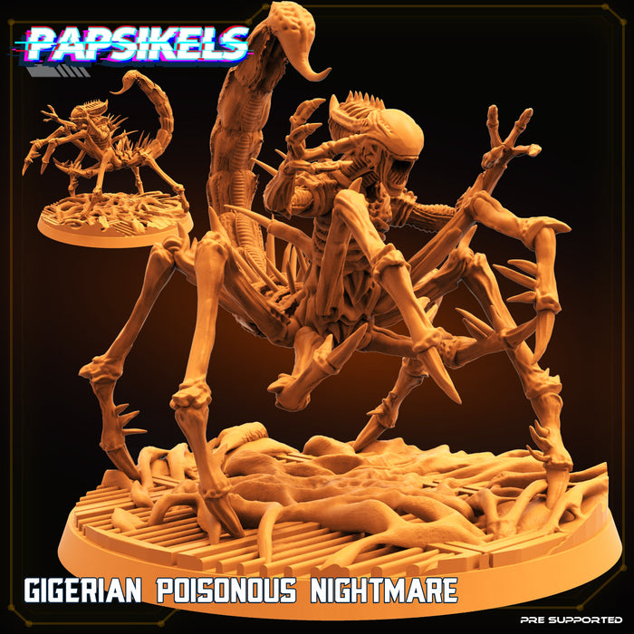 Gigerian Poisonous Nightmare | Sci-Fi Specials | Sci-Fi Miniature | Papsikels TabletopXtra