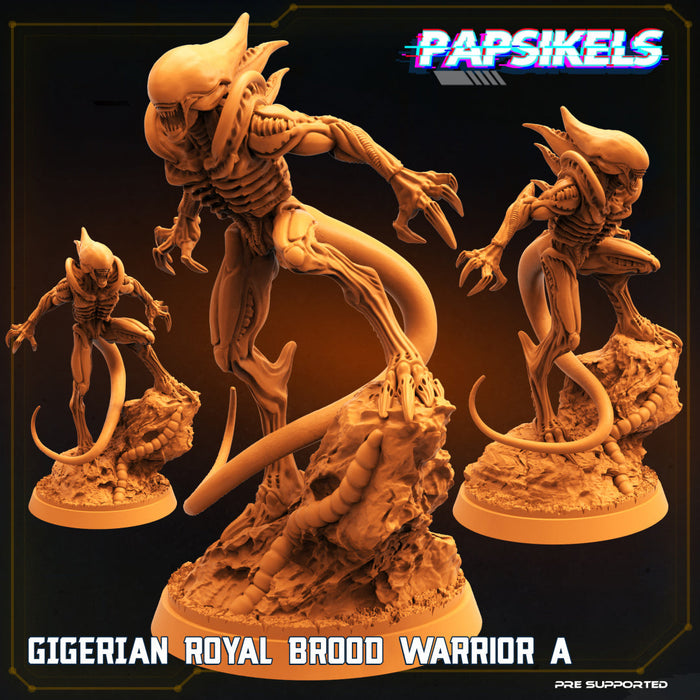 Gigerian Royal Brood Warrior A | Sci-Fi Specials | Sci-Fi Miniature | Papsikels TabletopXtra