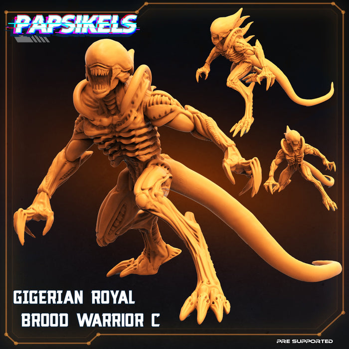 Gigerian Royal Brood Warrior C | Community Remix | Sci-Fi Miniature | Papsikels TabletopXtra