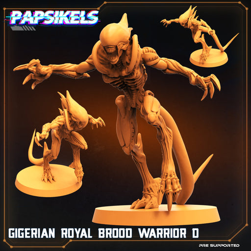 Gigerian Royal Brood Warrior D | Community Remix | Sci-Fi Miniature | Papsikels TabletopXtra