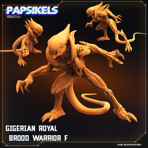 Gigerian Royal Brood Warrior F | Community Remix | Sci-Fi Miniature | Papsikels TabletopXtra