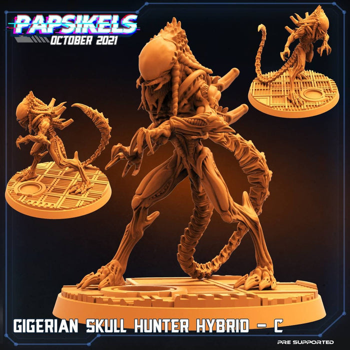 Gigerian Skull Hunter Hybrid - C | Aliens Vs Humans IV | Sci-Fi Miniature | Papsikels TabletopXtra