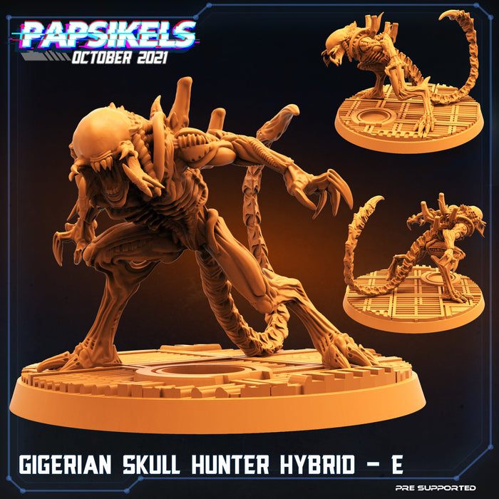 Gigerian Skull Hunter Hybrid - E | Aliens Vs Humans IV | Sci-Fi Miniature | Papsikels TabletopXtra