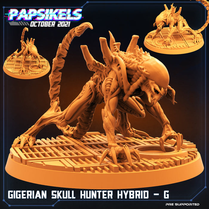 Gigerian Skull Hunter Hybrid Miniatures | Aliens Vs Humans IV | Sci-Fi Miniature | Papsikels TabletopXtra
