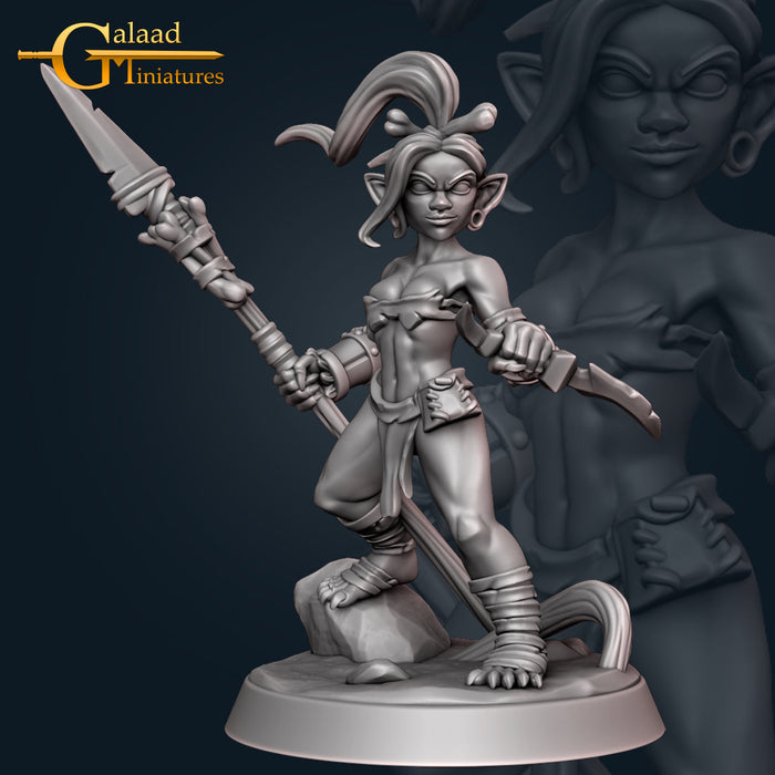 Goblin Fighter w/ Spear | January Adventurer | Fantasy Miniature | Galaad Miniatures TabletopXtra